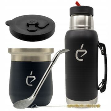 Un Mate MateGo set za yerba mate: Termolid DualFlow, termos, bombilla, matero