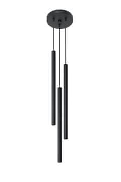 SOLLUX lighting PASTELO 3P crna viseća lampa