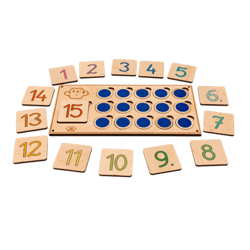 Drveni Montessori set za učenje brojeva i brojanja