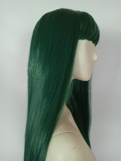 Zelena perika s ravnim šiškama Tsuyu Asui cosplay