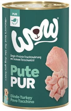 WOW | Monoproteinska hrana za pse | konzerva 400 g - Pute Pur - puretina 400 g