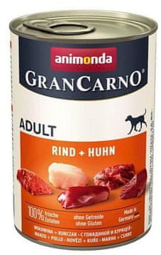 Animonda | Gran Carno | Hrana za pse - konzerva 400 g - Govedina + Piletina 400 g
