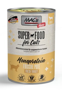 MAC's Mačka | MONOPROTEIN | 400 g konzerva - 400 g puretina
