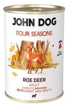 John Dog | Four Seasons | Mokra hrana za pse - Sarna 400g