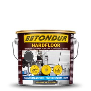 BE HARDFLOOR boja za podove i beton 2,5 l izdržljivi grafitni premaz