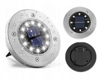 ELVI SOLARNE VRTNE LAMPE LED DISKOVI 4 KOM