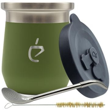 Un Mate REVOLUCIONARNI set za yerba mate Termolid DualFlow Green PRO: matero, bombilla