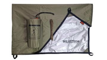 BUSHMEN THERMO‑Tarp 4x3 Olive – UPF 50+ izolirana bivak cerada (19 petlji, 3500 mm)