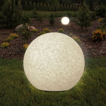 GO! Vrtna lampa KULA ARGENTO 50cm 330369