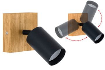 wood MODERNA lampa - 1 x GU10 - 10x10 cm