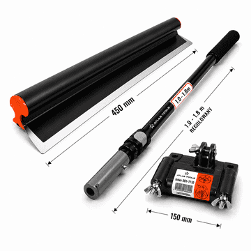 Set lopatica 45 cm + drška + štap, set za gradnju