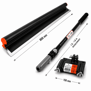Set lopatica 80 cm + drška + štap, set za gradnju
