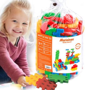 MARIOINEX Veliki vafli blokovi vafli + životinje 50 kom, djeca 2+, 10 cm x 10 cm