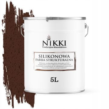 Silikonska strukturna fasadna boja 5L mahagoni smeđa RAL8016