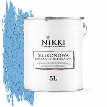 Silikonska strukturna fasadna boja 5L nebesko plava F116 UV