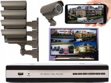 Hikvision NADZORNI SET S 4 HD KAMERE