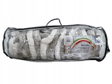 Arisol ZAVJESA ZA VRATA S MAČKOM I RESAMA SIVO-BIJELA 56x205 cm