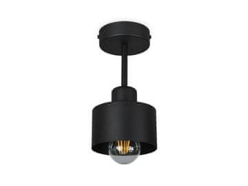Crna stropna lampa, industrijski metal, 1xE27, moderna LED rasvjeta za dnevni boravak, kuhinju, spavaću sobu, dječju sobu, potkrovlje