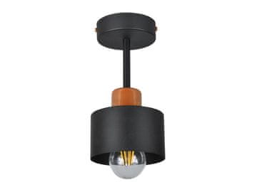 Crna stropna lampa, industrijski metal, 1xE27, moderna LED rasvjeta za dnevni boravak, kuhinju, spavaću sobu, dječju sobu, potkrovlje