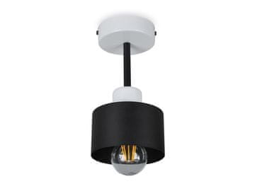 Crno-bijela stropna lampa, industrijski metal, 1xE27, moderna LED rasvjeta za dnevni boravak, kuhinju, spavaću sobu, dječju sobu, potkrovlje