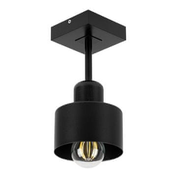 Crna stropna lampa od drva i metala u skandinavskom stilu, 1xE27, moderna LED rasvjeta za dnevni boravak, kuhinju, spavaću sobu, dječju sobu, potkrovlje