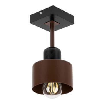 Crna stropna lampa od drva i metala u skandinavskom stilu, 1xE27, moderna LED rasvjeta za dnevni boravak, kuhinju, spavaću sobu, dječju sobu, potkrovlje