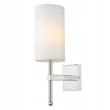 Zidna lampa Denver E14 40W bijela tkanina