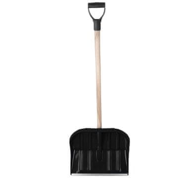 Lopata za snijeg, jaka, široka lopata, crni plug, ručka, drška, pribor