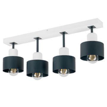 Bijela stropna lampa od drva i metala u skandinavskom stilu, 4xE27, moderna LED rasvjeta za dnevni boravak, kuhinju, spavaću sobu, dječju sobu, potkrovlje