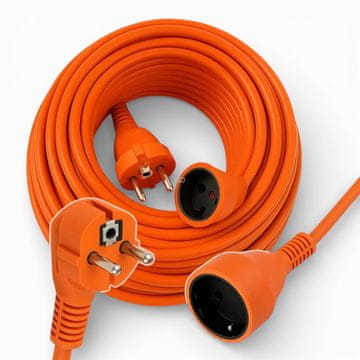 Vrtni produžni kabel 20 m 3x2,5 mm² debeli narančasti građevinski kabel