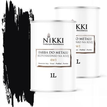 BOJA ZA METAL DIREKTNO DO HRĐE POCINKOVANA 4u1 BOJA CRNA RAL 9005 SJAJNA 2x 1L
