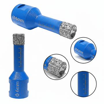 Titanium Dijamantna kruna za rupe 6 mm za bušilicu za keramičke pločice M14 CeraMAX
