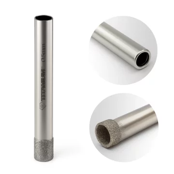 Titanium Dijamantna svrdla za rupe za mokru kameninu, staklo, pločice 5 mm TITAN