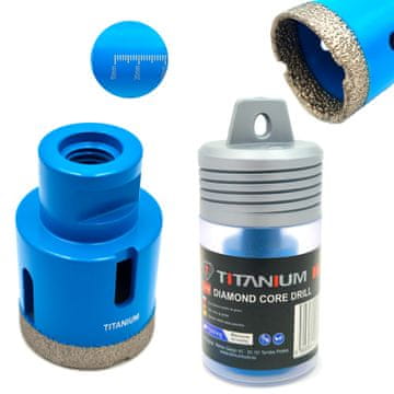Titanium Dijamantna pila za rupe 43 mm za keramičke pločice, svrdlo za titan M14