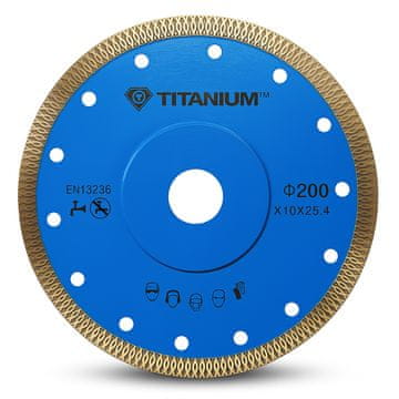 Titanium Dijamantna oštrica za rezanje sinteriranih keramičkih pločica 200 mm PRO
