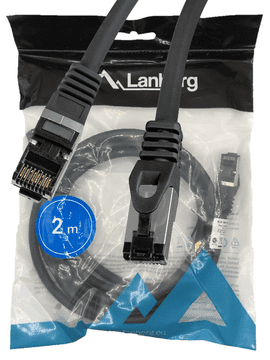 LAN RJ45 patch kabel Cat.8.1 SFTP internetski kabel crni 2 m