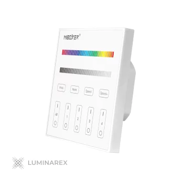 MiBoxer T3 daljinski upravljač (4 zone, 230V, RGB/RGBW) - bijeli
