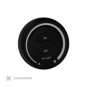 MiBoxer FUT087B okrugli daljinski upravljač (1 zona, MONO) - crni
