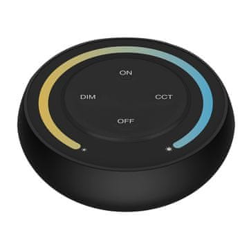 MiBoxer S1-B okrugli magnetski daljinski upravljač (1 zona, CCT/MONO) - crni