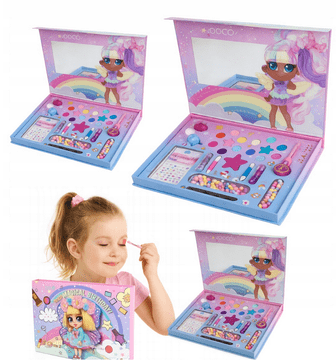 Set za šminkanje za djevojčice, kozmetička torbica, zabavni set, XL