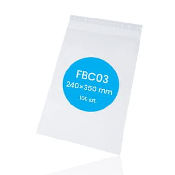 Prozirni polietilenski kurirski paketići FBC03 | 240x350 mm | prozirni | 100 kom.