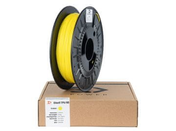 PO Elasti TPU 90 filament 1,75 mm žuti 0,5 kg