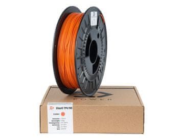 PO Elasti TPU 90 filament 1,75 mm narančaste boje 0,5 kg