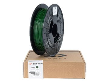 PO Elasti TPU 90 filament 1,75 mm zelena 0,5 kg