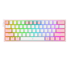 Redragon K617-RGB Fizz RGB bijela/ružičasta tipkovnica
