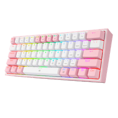 Redragon K617-RGB Fizz RGB bijela/ružičasta tipkovnica