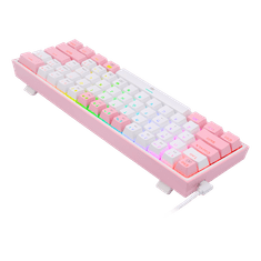 Redragon K617-RGB Fizz RGB bijela/ružičasta tipkovnica