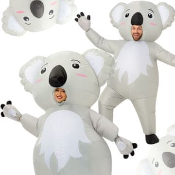 Naduvani kostim medvjedić koala za Halloween zabavu, samonapuhujući, J IV 7 e