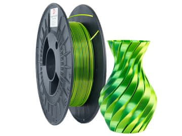 PO PLA SILK DUAL filament 1,75 mm zeleno/žuto 0,3 kg