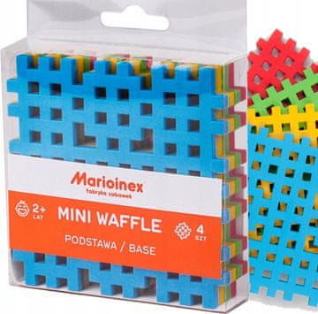 MARIOINEX mini podloga za WAFFLE blokove, podloga za blokove, 4 kom, boja podloge.